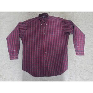 Vintage Ralph Lauren Blake Men's Large Button Down Long Sleeve Shirt Plaid